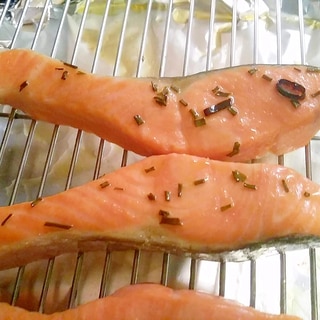 美味しい生鮭の塩焼き